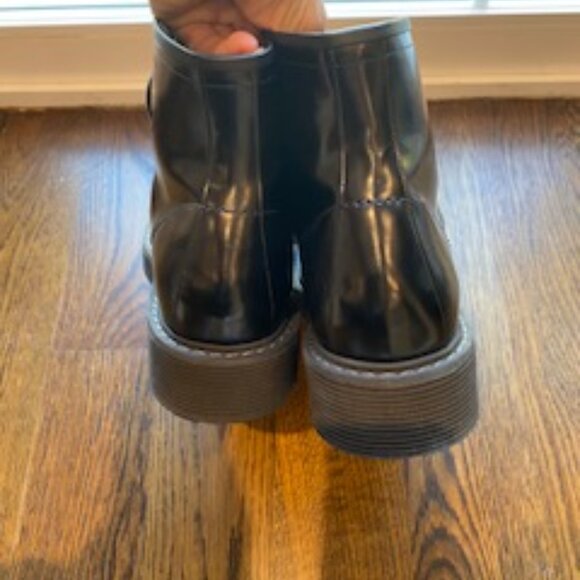 Brand New Marni Black Leather Combat Boots sz US 12 - Picture 8 of 12